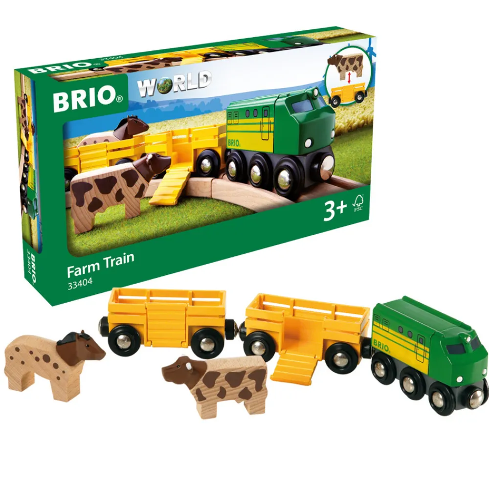 Brio 33404 Bondegårdssæt- Bondegårde & Dyr