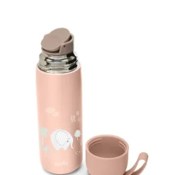 Nuvita 400 ml rustfri stål drikkeflaske PINK- Madkasser & Drikkedunke