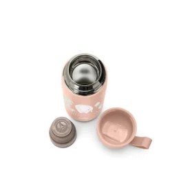 Nuvita 400 ml rustfri stål drikkeflaske PINK- Madkasser & Drikkedunke