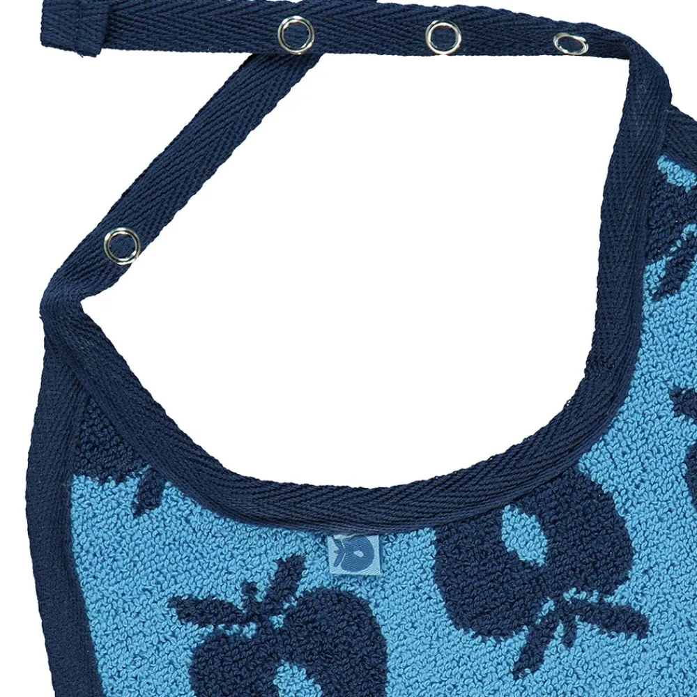 Småfolk 2 pak lille hagesmæk med æbler - Blue grotto- Hagesmække