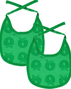 Småfolk 2 pak lille hagesmæk med æbler - Apple green- Hagesmække