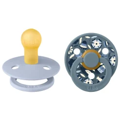 BIBS X LIBERTY 2 pk Colour Bobo Latex str.2 Dusty Blue Mix- Sutter