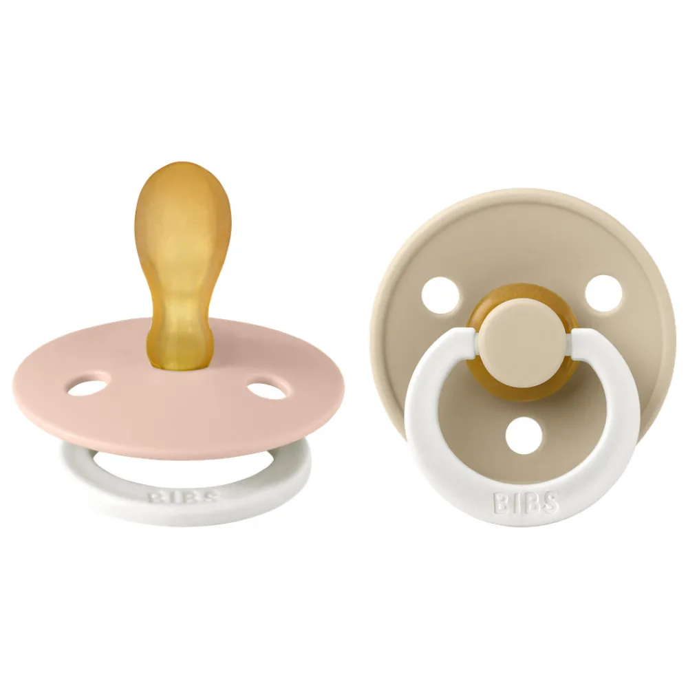 BIBS 2 pk. Colour Latex night Size 1 Anatomical Blush/Vanilla- Sutter