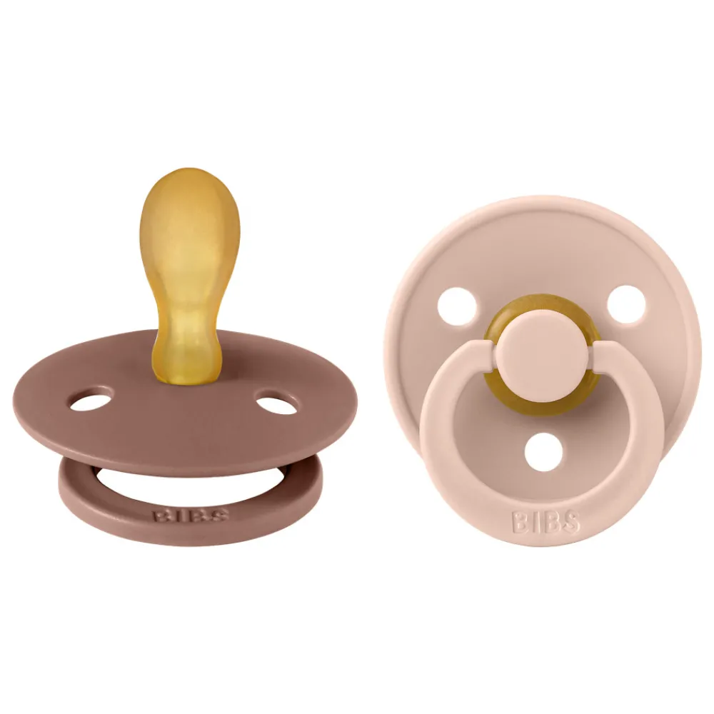 BIBS 2 pk. Colour Latex str.2 Symmetrical - woodchuck/blush- Sutter