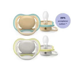 Philips Avent 2 pk. Sut Ultra Air 0-6 mdr.- Sutter