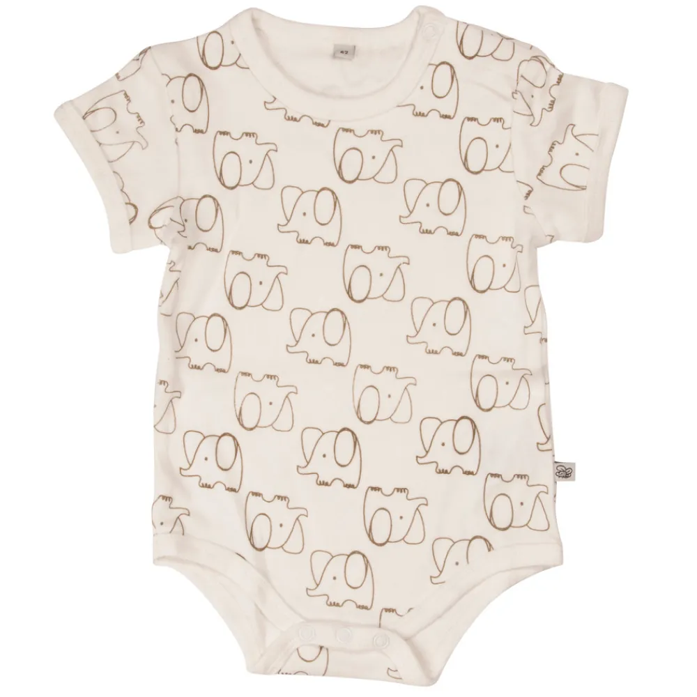 Pippi 4 Stk K/Æ Bodystockings - Offwhite 200- Multipack|Bodystocking Kortærmet