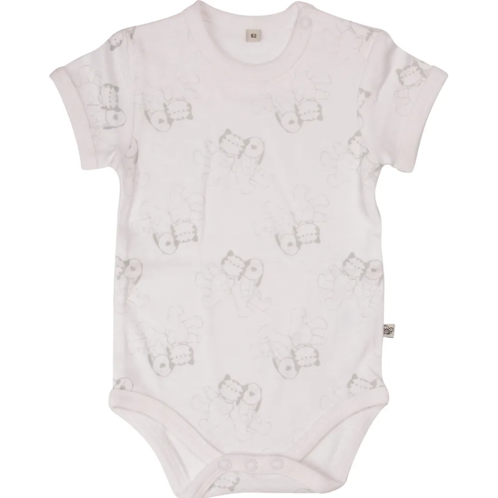 Pippi 4 Stk K/Æ Bodystockings - Offwhite 200- Multipack|Bodystocking Kortærmet