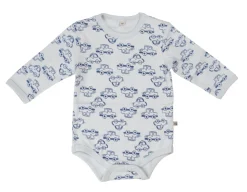 Pippi 4 Stk L/Æ Bodystockings - Lyseblå 700- Multipack|Bodystocking Langærmet