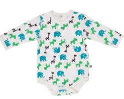 Pippi 4 Stk L/Æ Bodystockings - Lyseblå 700- Multipack|Bodystocking Langærmet