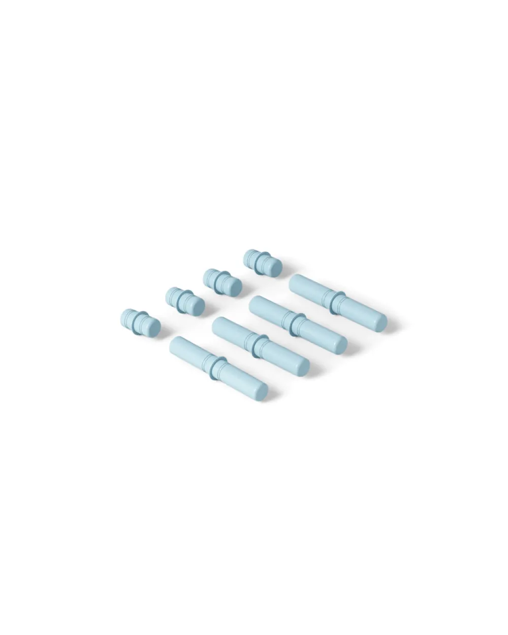 MODU 8 x Connector pegs Sky Blue- Store Byggesæt|Tumlemøbler