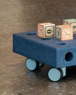 MODU 4 x Swirly wheels Sky Blue- Store Byggesæt|Tumlemøbler