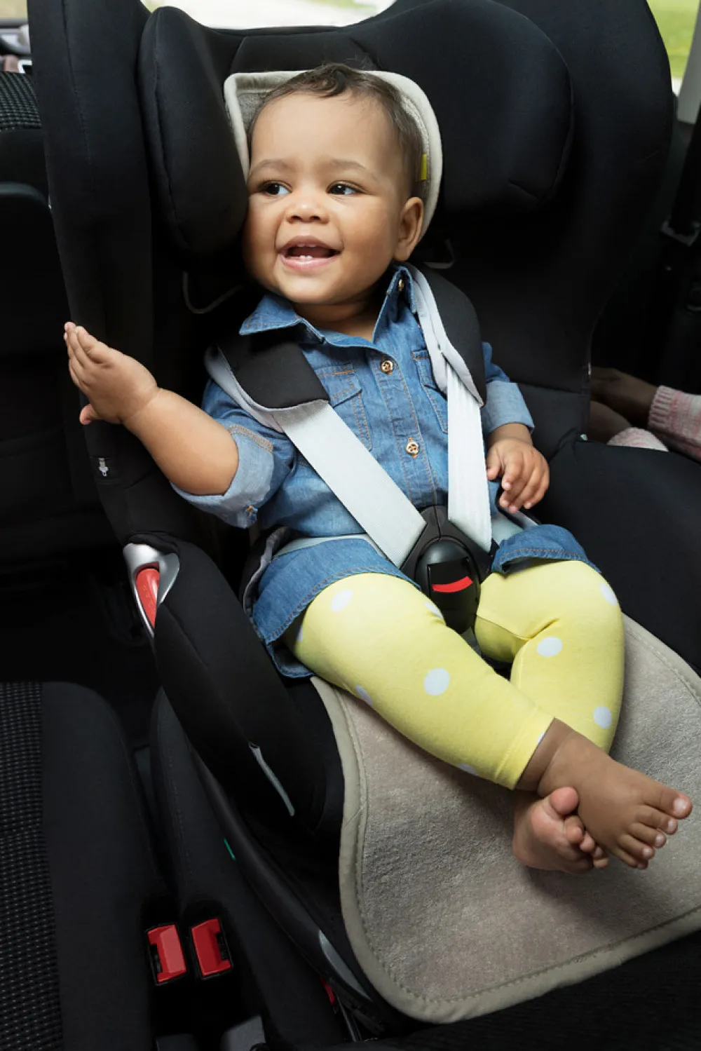 Aeromoov AeroSeat Underlag Autostol 9-18 kg - Antracit Sort- Øvrige