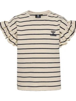 hummel Ajma t-shirt - WHITECAP GRAY- T-Shirts & Toppe