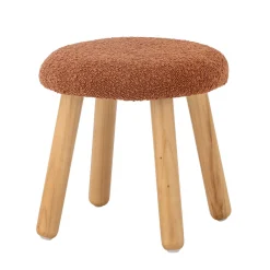 Bloomingvillemini Aksel Taburet, Brun, Polyester-Børn Bænke & Skamler