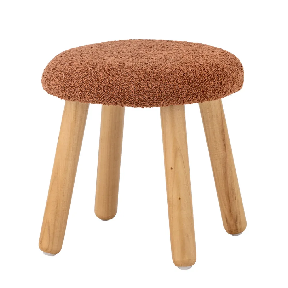 Bloomingvillemini Aksel Taburet, Brun, Polyester-Børn Bænke & Skamler