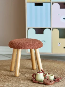 Bloomingvillemini Aksel Taburet, Brun, Polyester-Børn Bænke & Skamler