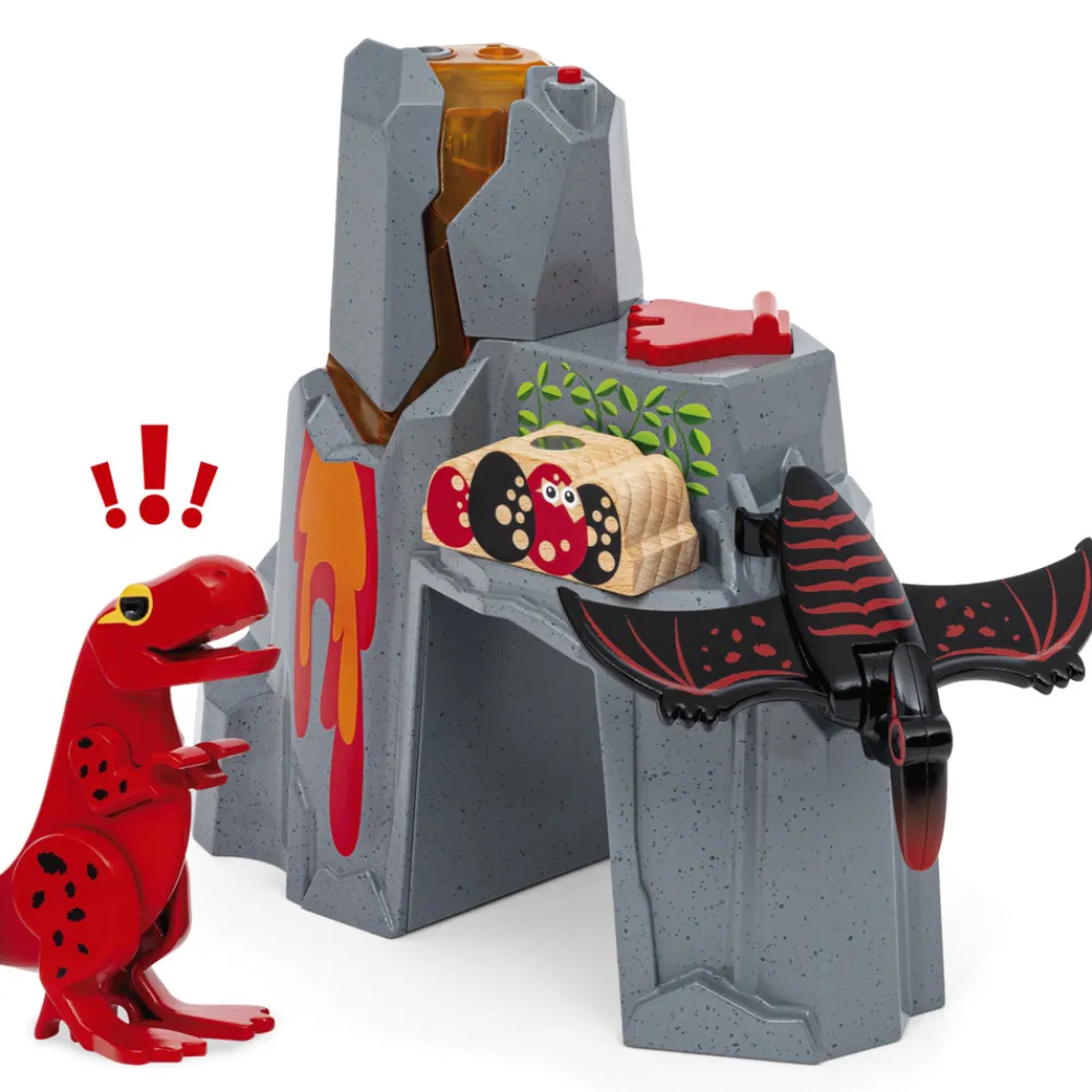 Brio Aktiv vulkan med dinosaurer - FSC®- Togbaner & Tog