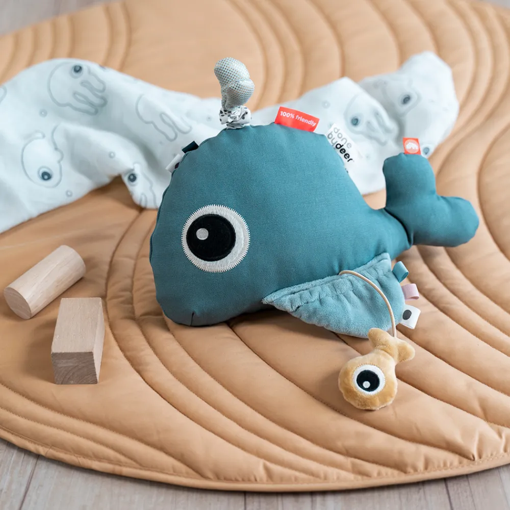 Done By Deer Aktivitets gulvspejl Wally Blå- Aktivitetslegetøj