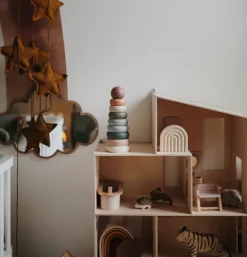 MUSHIE Aktivitetslegetøj Ringtårn - Original- Stabelklodser