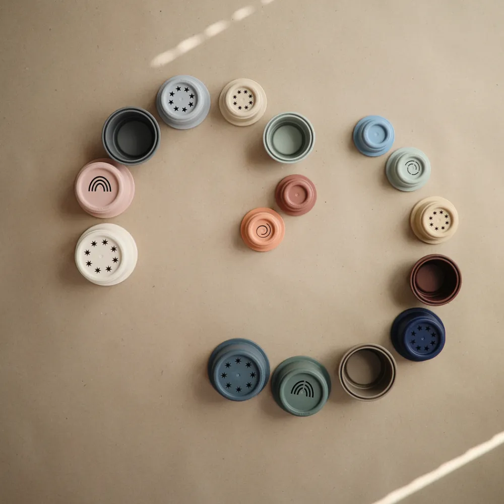 MUSHIE Aktivitetslegetøj Stablekopper - Original- Stabelklodser