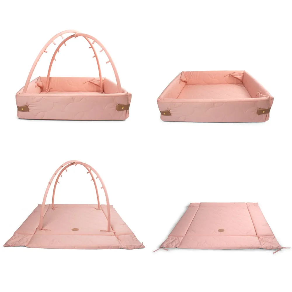 Filibabba Aktivitetsnest - Soft quilt - Misty Rose- Aktivitetstæpper