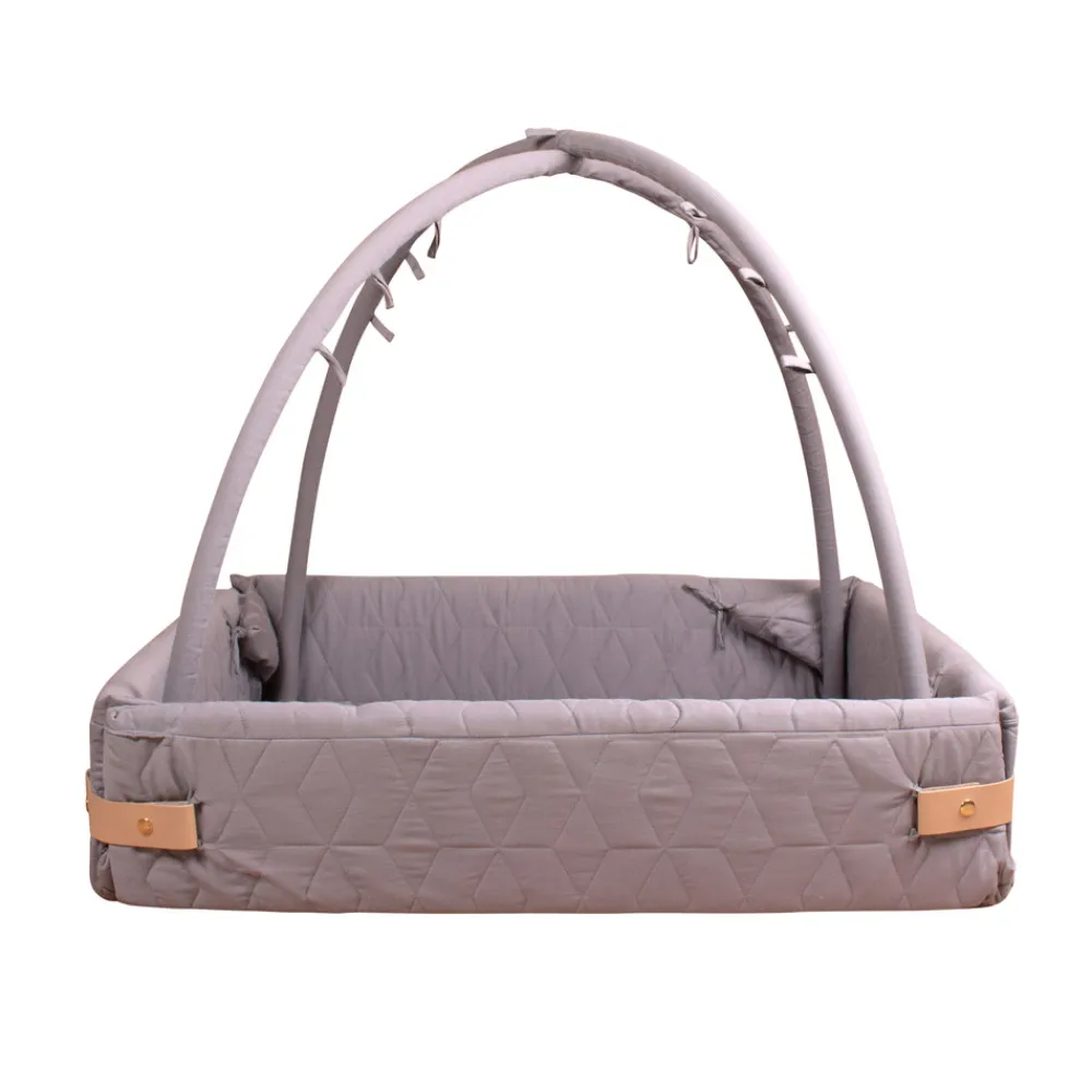 Filibabba Aktivitetsnest Quilt - dark grey- Aktivitetstæpper