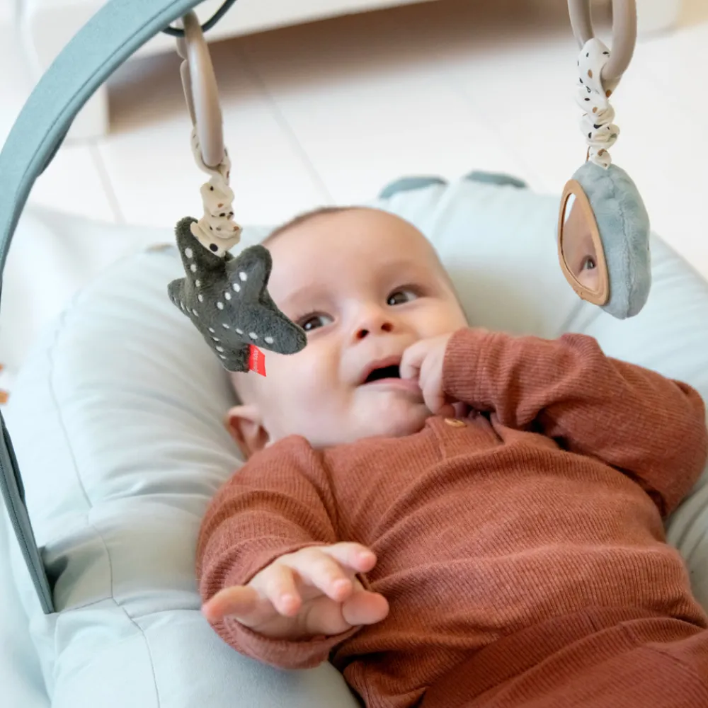 Done By Deer Aktivitetsophæng 2 stk. Wally - Blå- Legetøj Til Barnevogne & Autostole