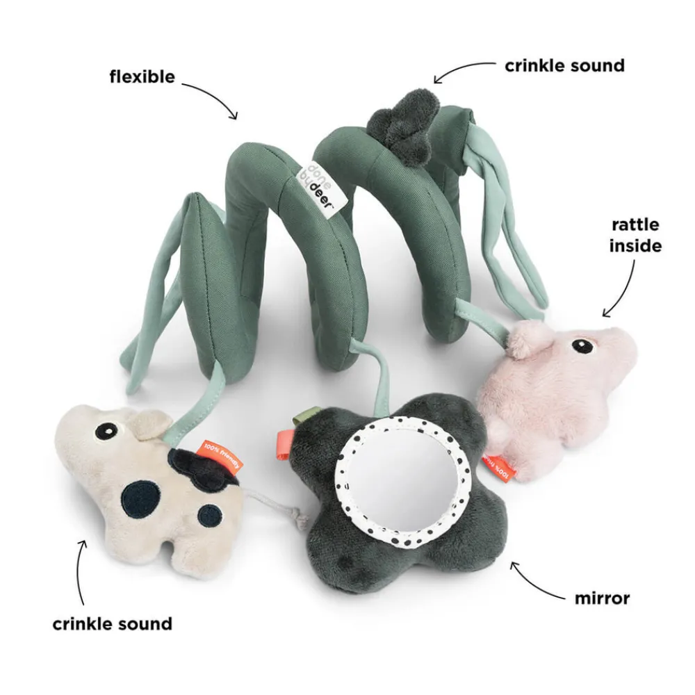 Done By Deer Aktivitetsspiral Tiny farm Grøn- Aktivitetslegetøj