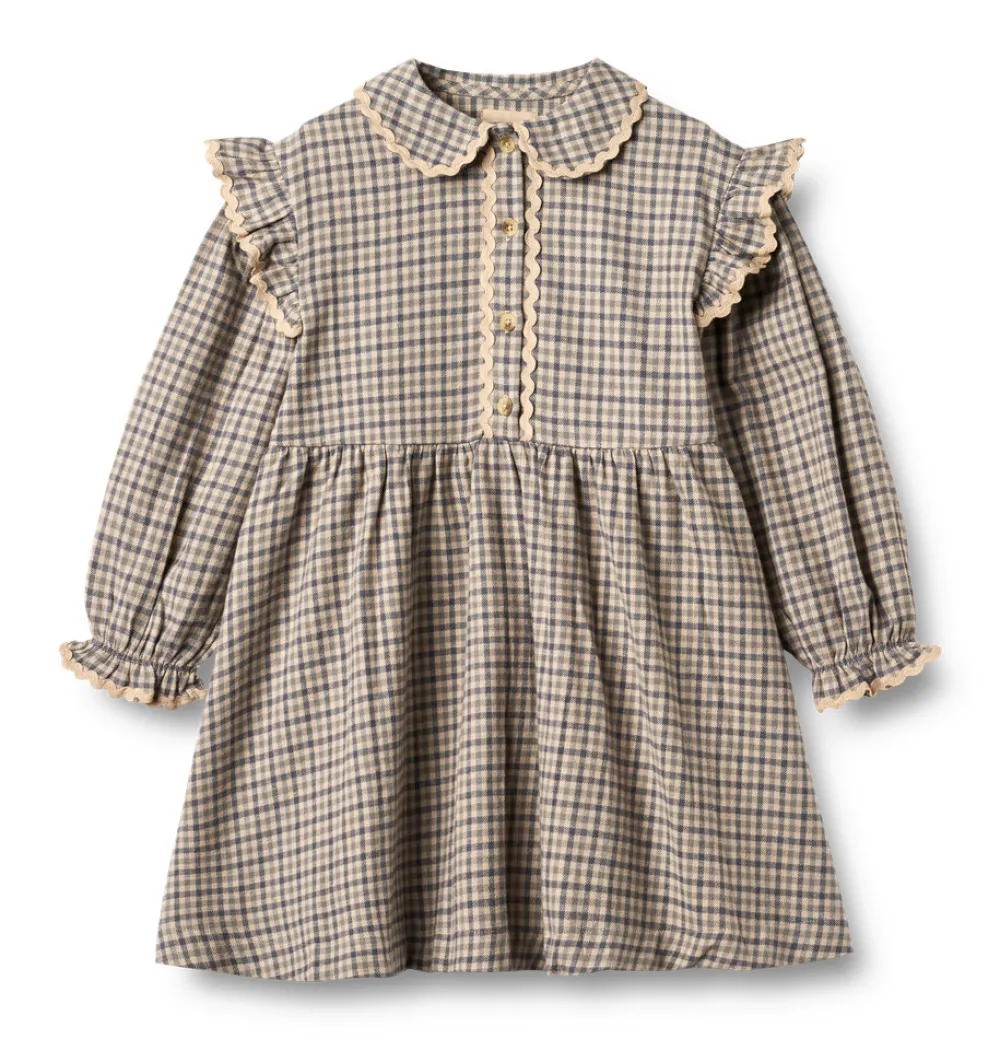 Wheat Alissa Kjole - Blue check- Kjoler