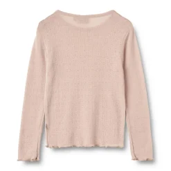 Wheat Alli Uld T-shirt Langærmet - Pale lilac- Uldoverdele|Bluser
