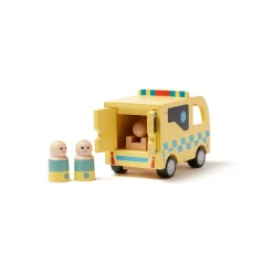 Kids Concept Ambulance i træ- Legetøjsbiler