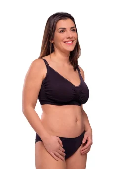 Carriwell Amme BH Med Gelé Bøjle og Indlæg - Sort- Amme Bh'Er