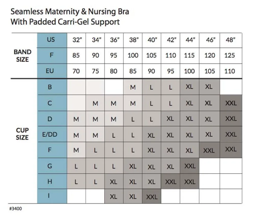Carriwell Amme BH Med Gelé Bøjle og Indlæg - Sort- Amme Bh'Er