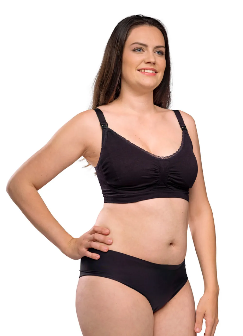 Carriwell Amme BH Med Gelé Bøjle og Indlæg - Sort- Amme Bh'Er