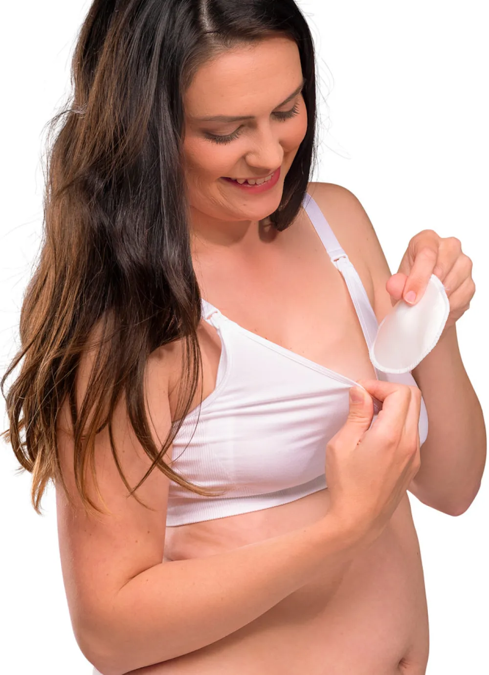 Carriwell Ammeindlæg i Natur Silke - white 6 stk.- Ammeindlæg/Ammebrikker