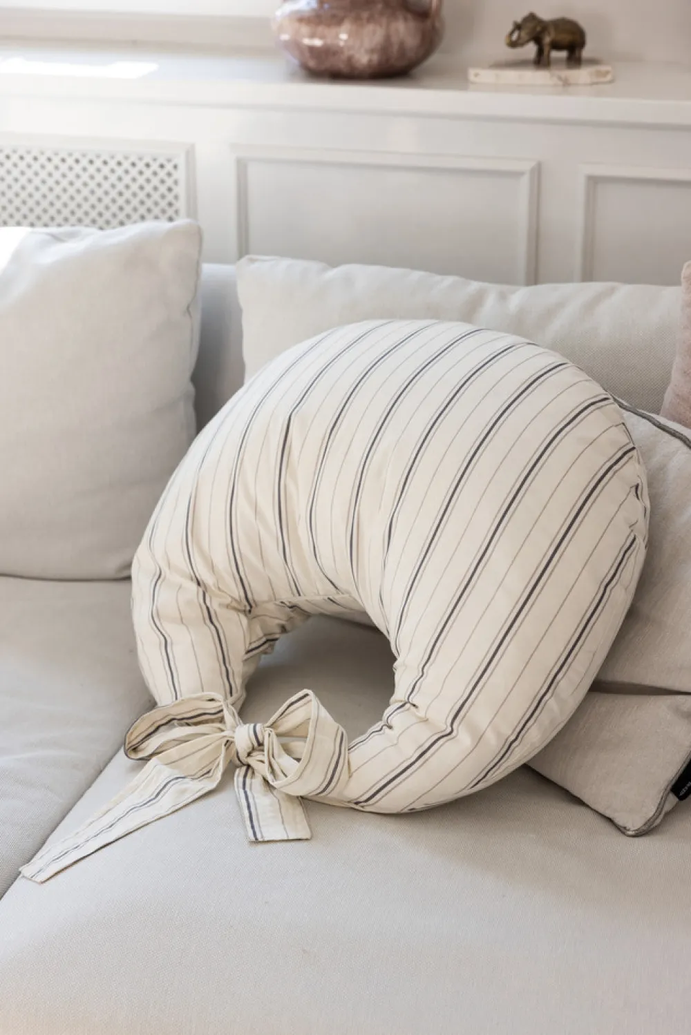 Sebra Ammepude, cream stripe, Kapok-Børn Ammepuder|Graviditets- & Ammepuder