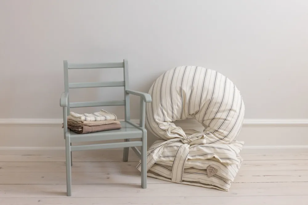 Sebra Ammepude, cream stripe, Kapok-Børn Ammepuder|Graviditets- & Ammepuder