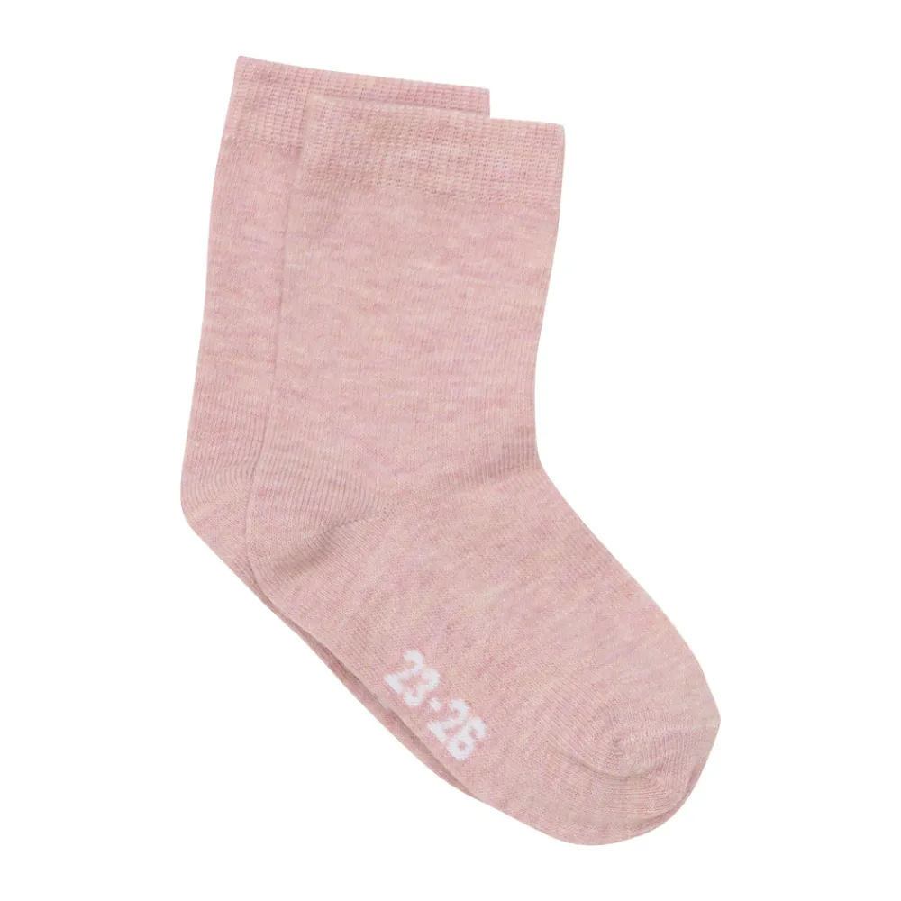 BeKids Ankle sok -solid - Shadow Gray Melange- Strømper