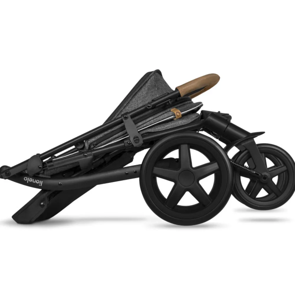 Lionelo Annet Plus klapvogn - stone caramel- Klapvogne Med Flade Sæder