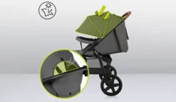 Lionelo Annet Plus klapvogn - stone caramel- Klapvogne Med Flade Sæder