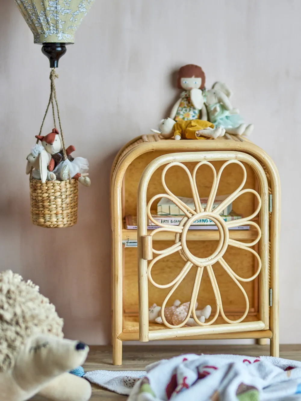 Bloomingvillemini Anuke Skab, Natur, Rattan-Børn Skabe