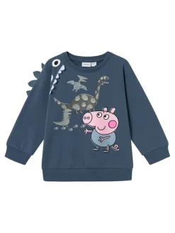 NAME IT Apo peppapig nreg sweat - BERING SEA- Licens|Cardigans, Veste & Trøjer