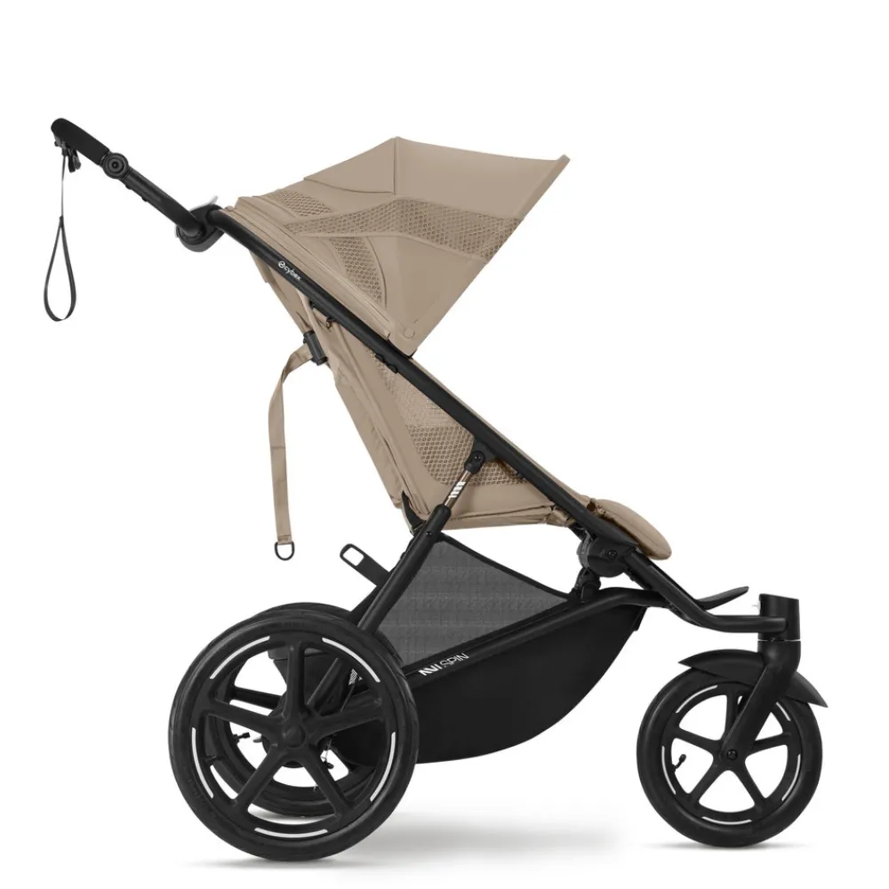 Cybex Avi Spin - Almond beige- Løbevogne|Klapvogne Med Flade Sæder