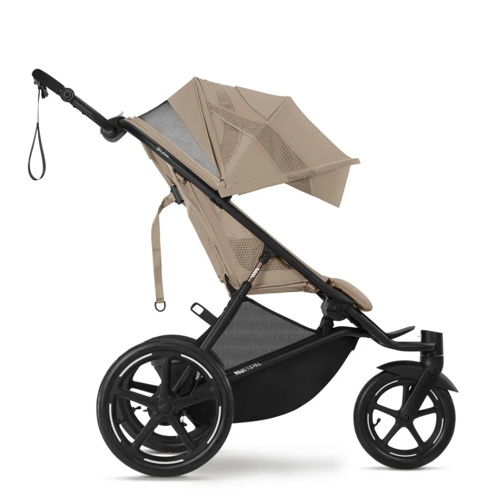 Cybex Avi Spin - Almond beige- Løbevogne|Klapvogne Med Flade Sæder