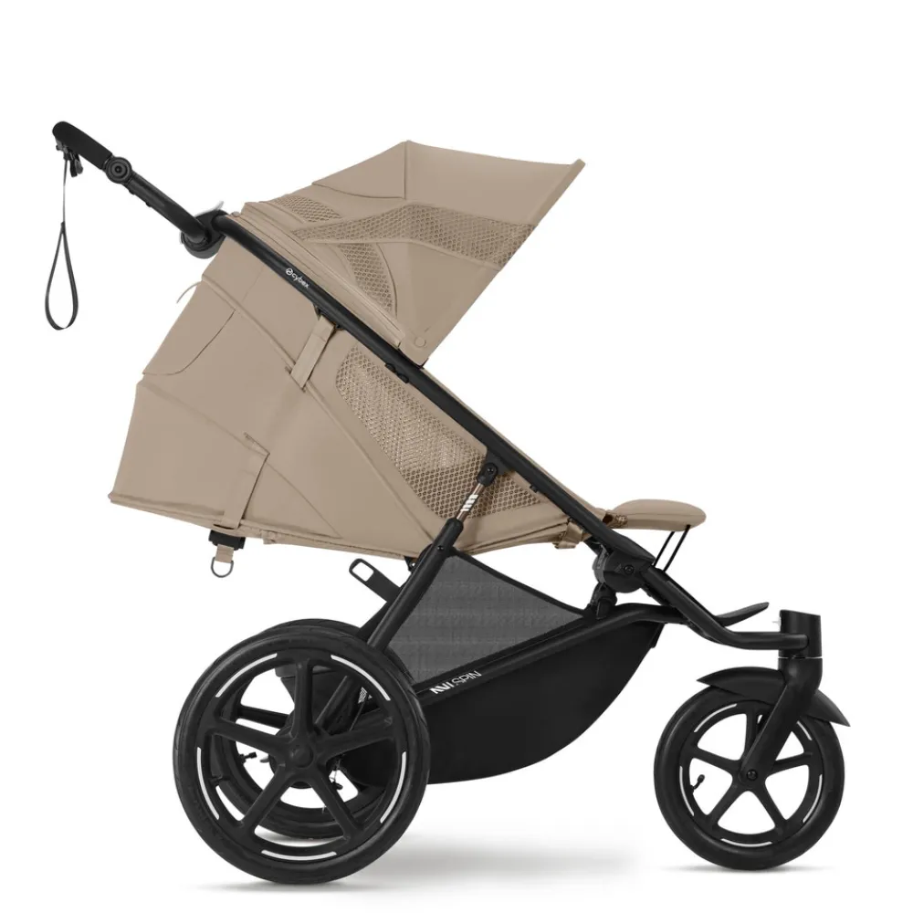 Cybex Avi Spin - Almond beige- Løbevogne|Klapvogne Med Flade Sæder