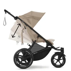 Cybex Avi Spin - Almond beige- Løbevogne|Klapvogne Med Flade Sæder