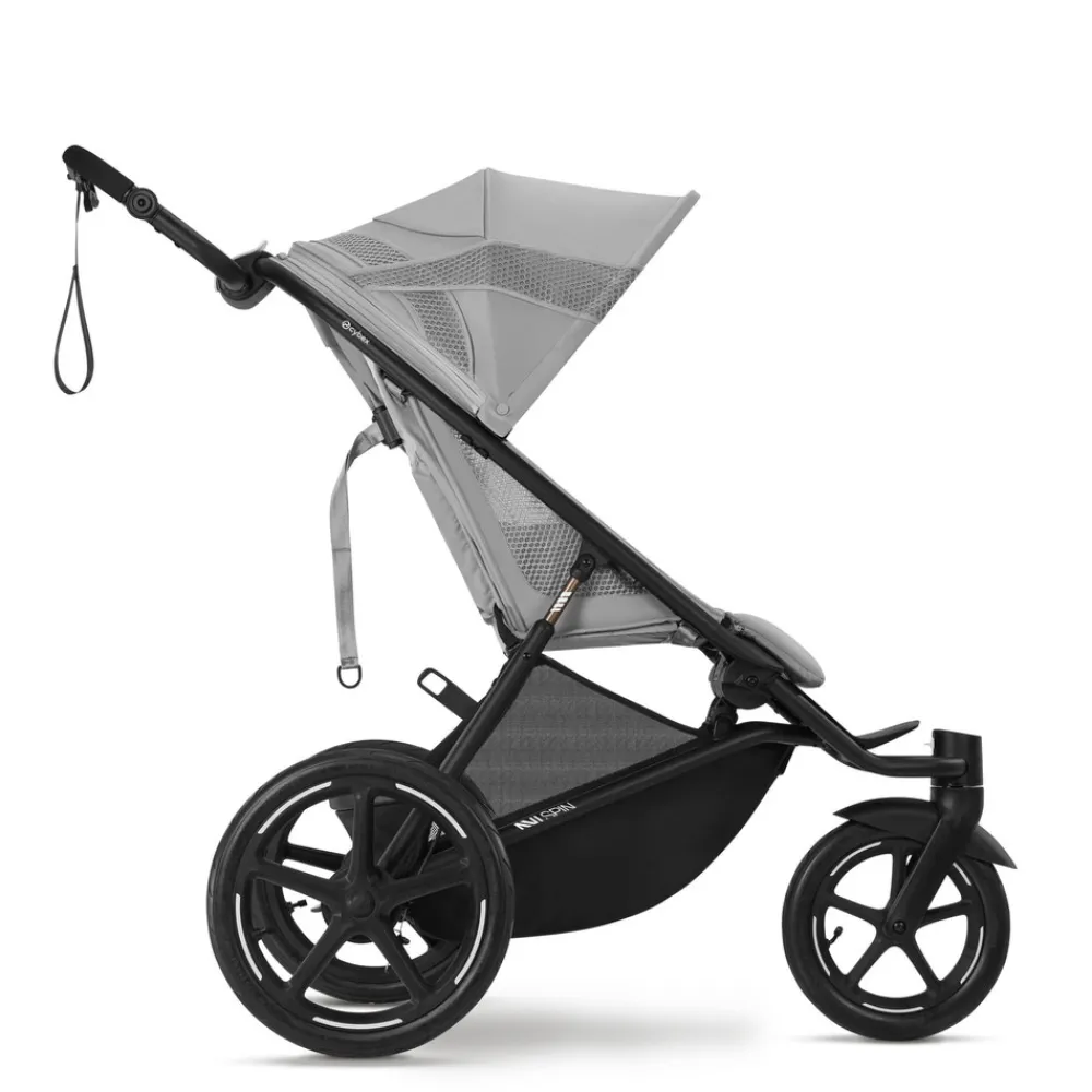 Cybex Avi Spin - Fog Grey- Løbevogne|Klapvogne Med Flade Sæder