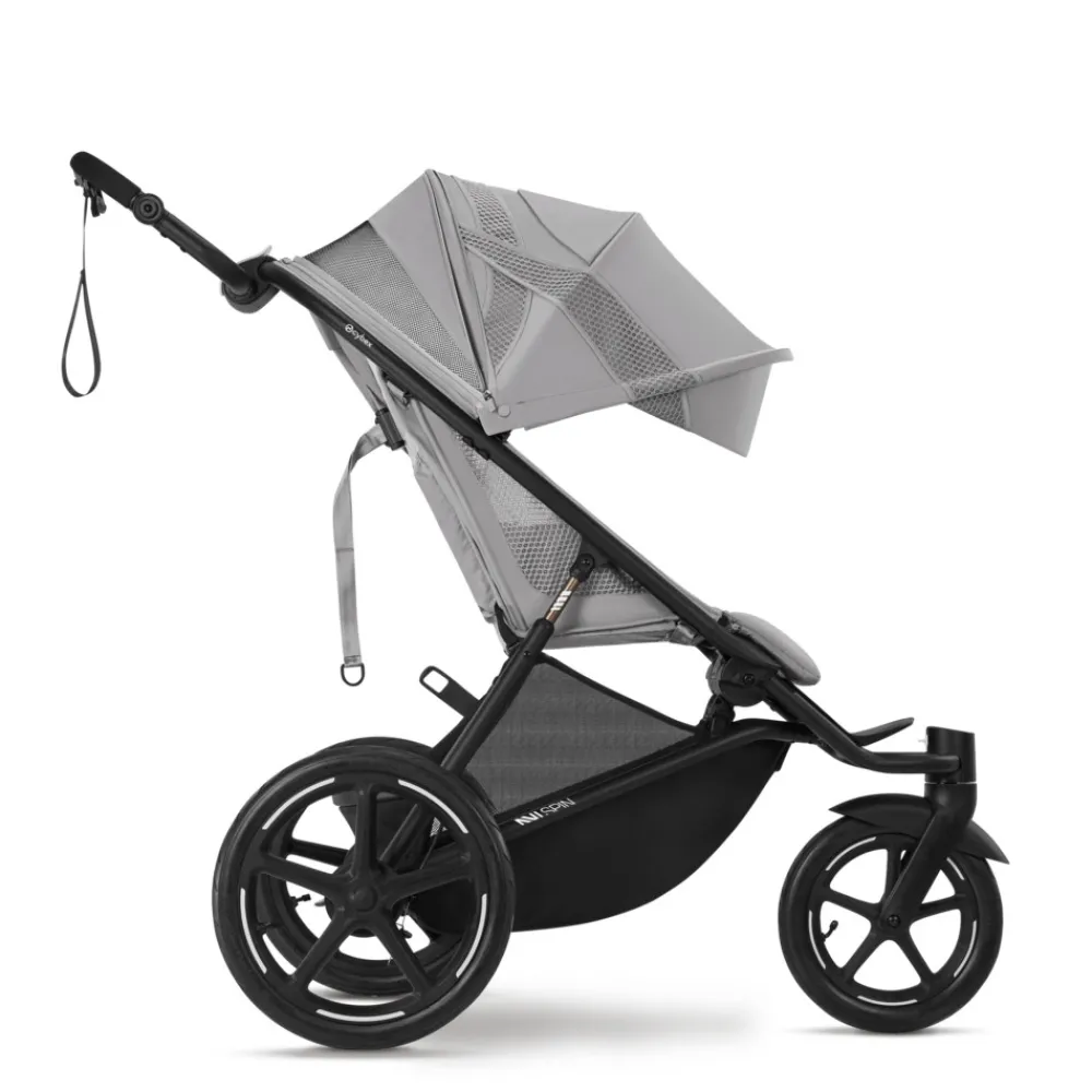 Cybex Avi Spin - Fog Grey- Løbevogne|Klapvogne Med Flade Sæder