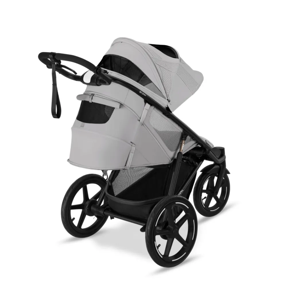Cybex Avi Spin - Fog Grey- Løbevogne|Klapvogne Med Flade Sæder