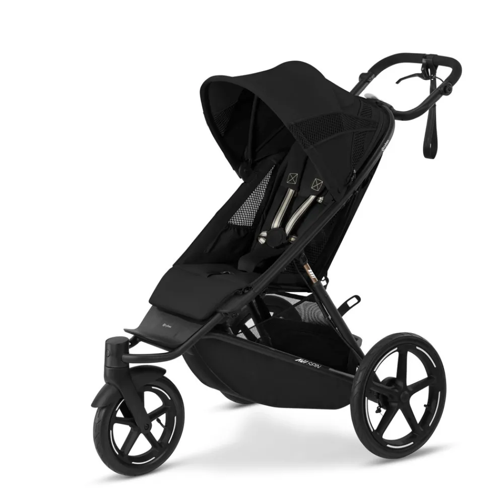 Cybex Avi Spin - Moon Black- Klapvogne Med Flade Sæder|Kombivogne Med Flade Sæder